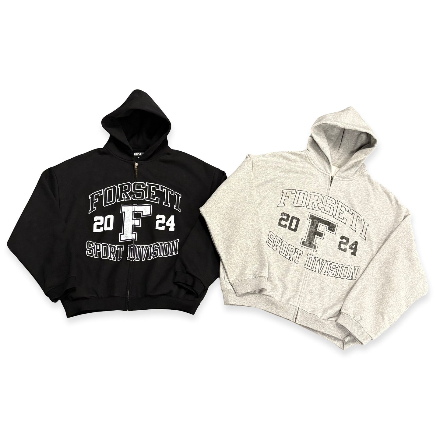 Vintage Varsity Zip Hoodie