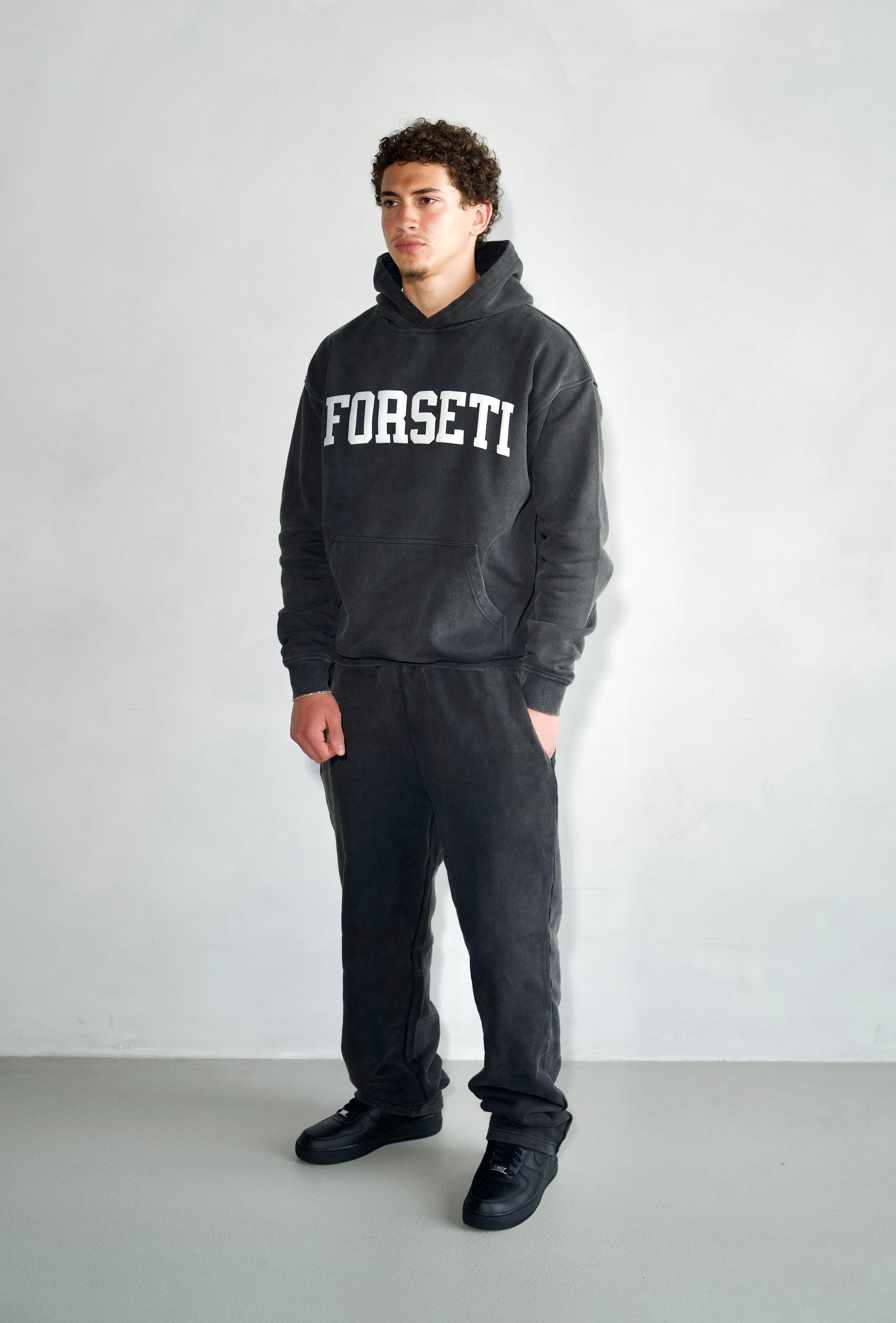 Washed Black Heavyweight Sweatpants