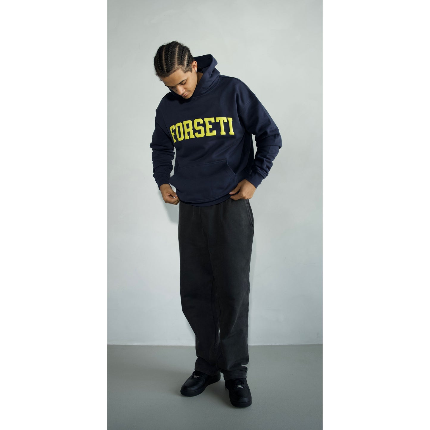 Varsity Navy Heavyweight Puff Hoodie