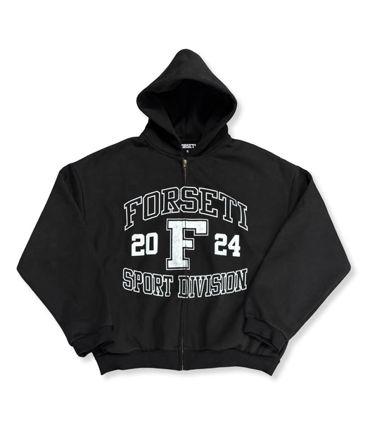 Vintage Varsity Zip Hoodie